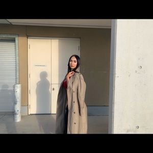 PLT Maxi Trench Coat with Belt